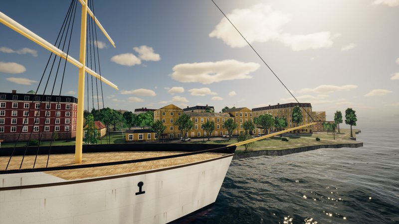 The af Chapman at Skeppsholmen in the game